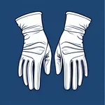 blue gloves image